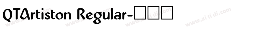 QTArtiston Regular字体转换